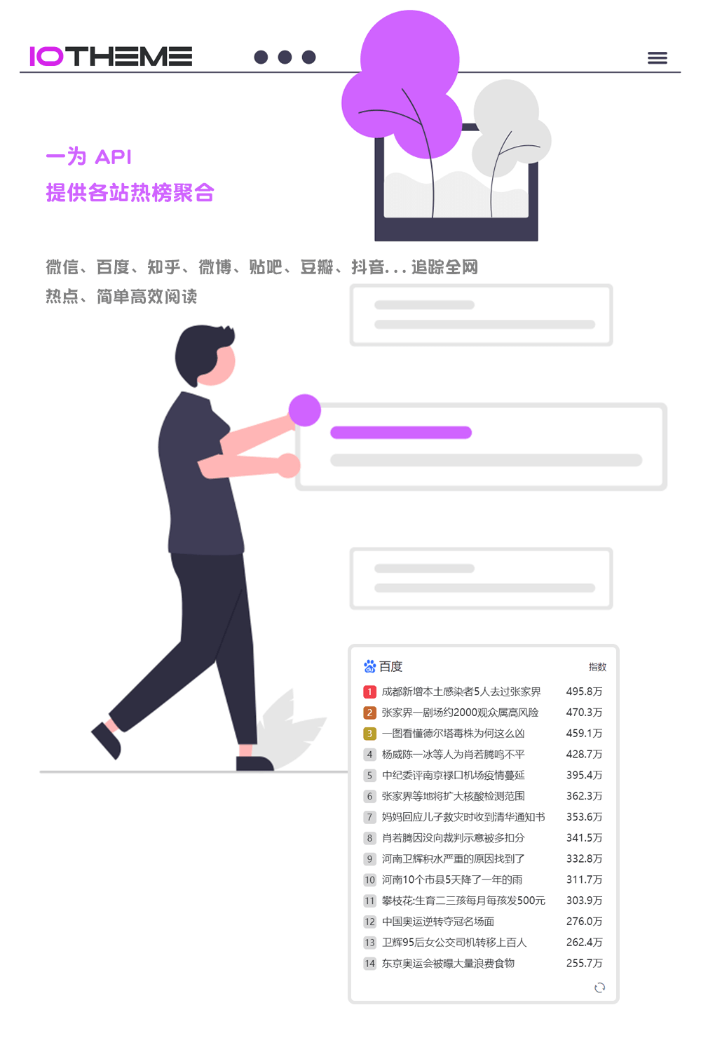 一为热榜 API服务截图